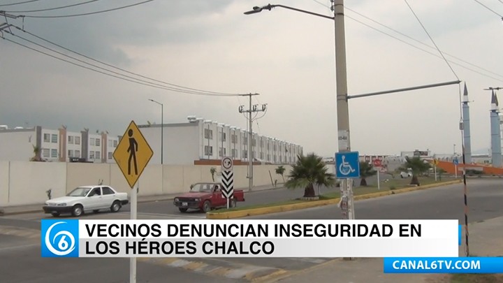 Vecinos denuncian el alto índice de inseguridad en la U.H. Los Héroes, Chalco