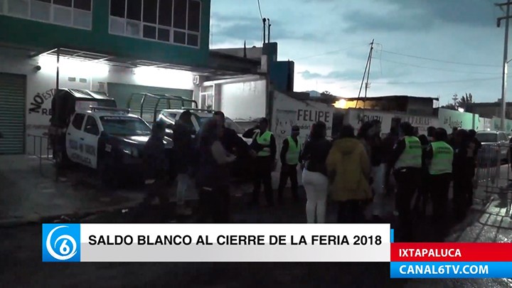 Reportan saldo blanco durante los diez días de la Feria Ixtapaluca Señor de los Milagros 2018