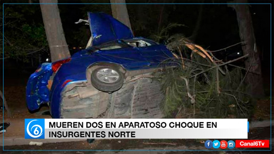 Fatal choque en Insurgentes Norte deja dos muertos