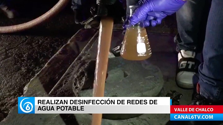 Odapas de Valle de Chalco realizó la desinfección de redes agua potable