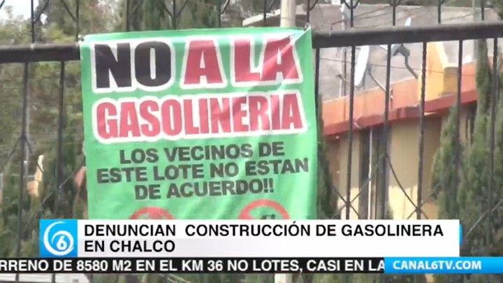 Denuncian peligro en escuelas por construcción de gasolinera en la U.H. de Chalco