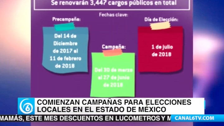 Este jueves comenzaron las campañas para las elecciones locales en el Estado de México