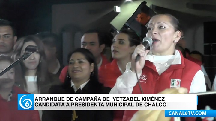 Este jueves arrancó campaña electoral Yetzabel Ximénez, candidata a presidenta municipal de Chalco