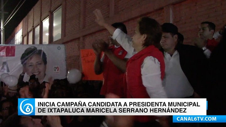 La candidata a presidencia municipal de Ixtapaluca, Maricela Serrano Hernández, dio inicio a su campaña