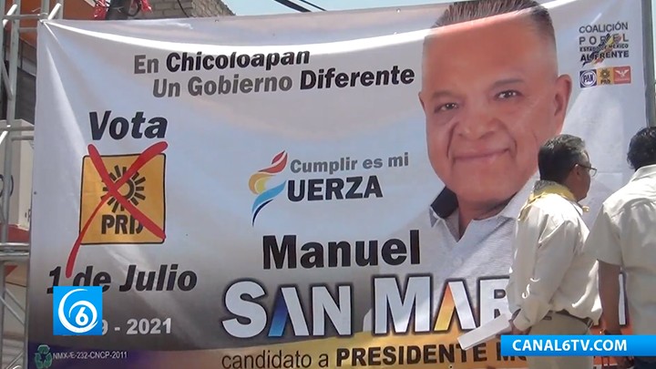 Inicio de campaña de Juan Manuel San Martín, candidato a presidente de Chicoloapan \