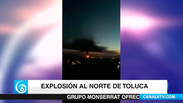 Explosión en ducto clandestino de Pemex en el norte de Toluca