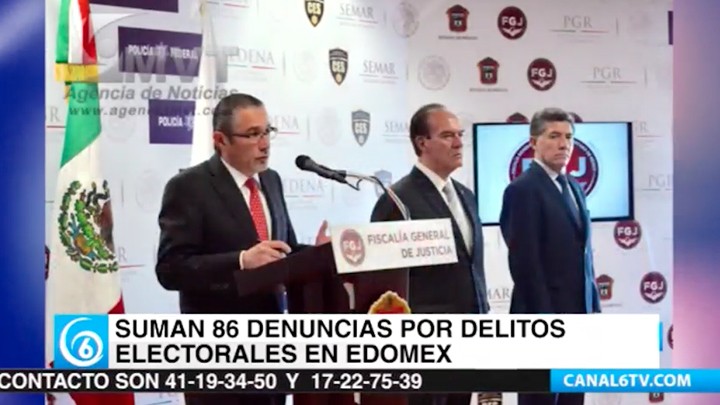 Suman 86 denuncias por delitos electorales en Edomex