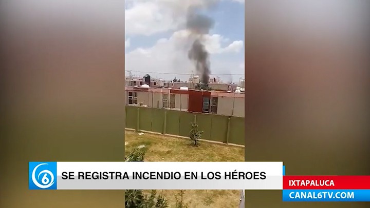 Incendio dentro de una vivienda en Los Héroes, Ixtapaluca