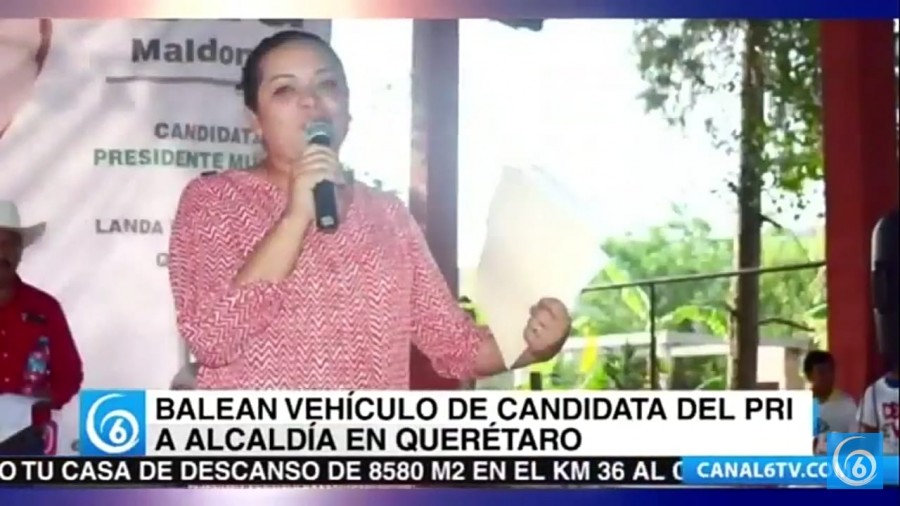 Balean vehículo de candidata del PRI a alcaldía en Querétaro