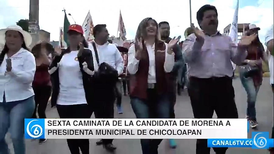 Este fin de semana se realizó la sexta caminata de la candidata a presidenta municipal de Chicoloapan, Nancy Gómez