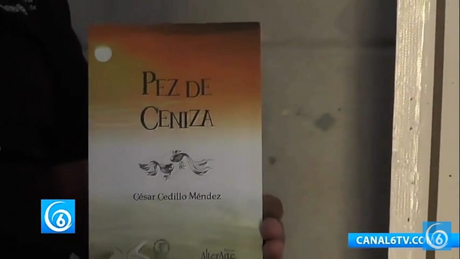 El reconocido escritor peruano, César Cedillo Méndez, presentó su libro Pez de Ceniza