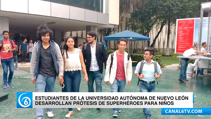 Estudiantes de la Universidad Autónoma de Nuevo León, desarrollan prótesis de superhéroes para niños