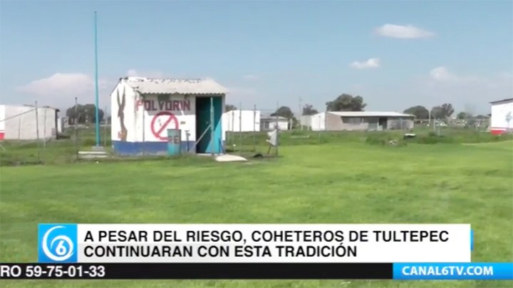 Artesanos de Tultepec dispuestos a arriesgar la vida para subsistir en la elaboración de la pirotecnia