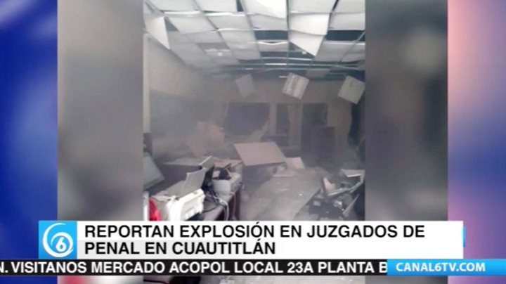 Explosión en juzgados de penal de Cuautitlán Izcalli; dos reos lograron fugarse durante confusión del incidente