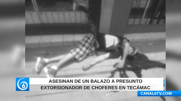 Asesinan de un balazo a presunto extorsionador de choferes en Tecámac