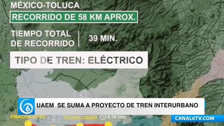 La UAEM se suma a proyecto de tren interurbano