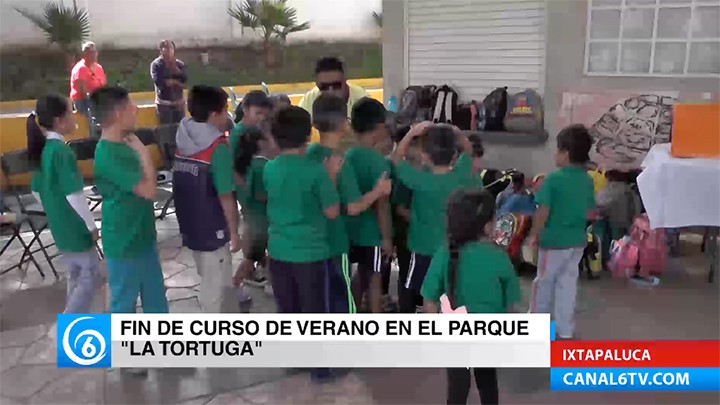 Concluyó curso de verano en el parque La Tortuga