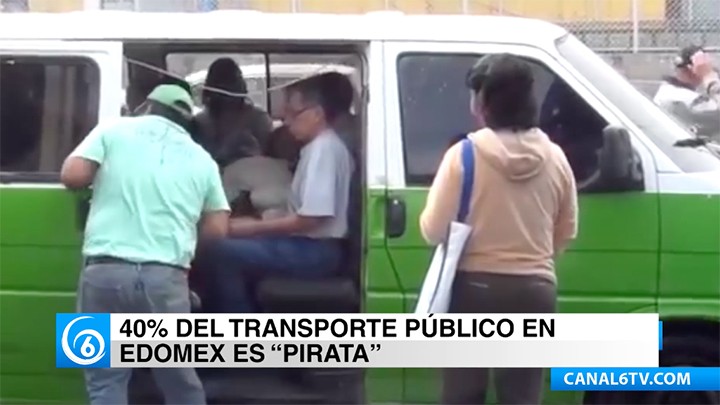 En el Estado de México cerca del 40% del transporte público es pirata