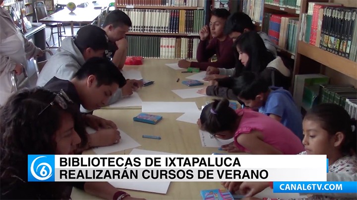 En esta temporada vacacional las bibliotecas de Ixtapaluca realizarán curso de verano