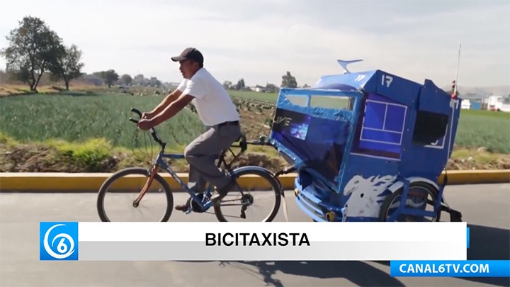 Bicitaxista, un oficio que se realiza desde hace décadas y que incluso puede ser llevado a cabo por mujeres