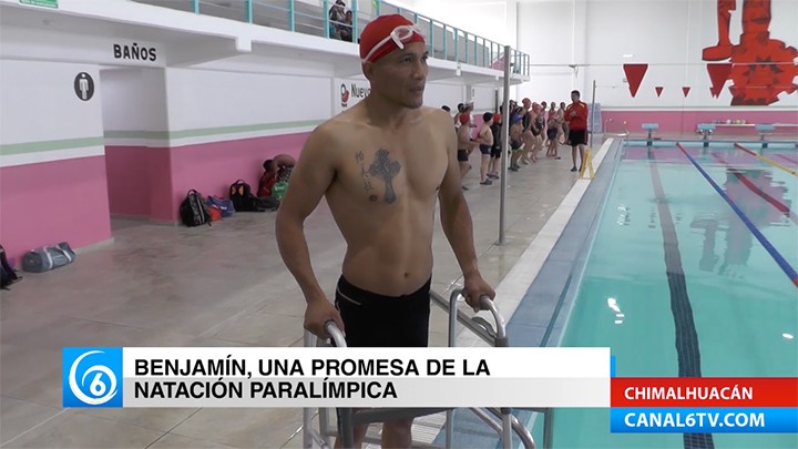 Conoce la historia de Benjamín, una promesa de la natación paralímpica