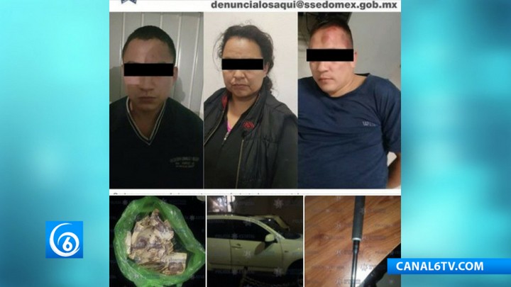 Detienen a cuatro presuntos responsables de robo con violencia en Naucalpan