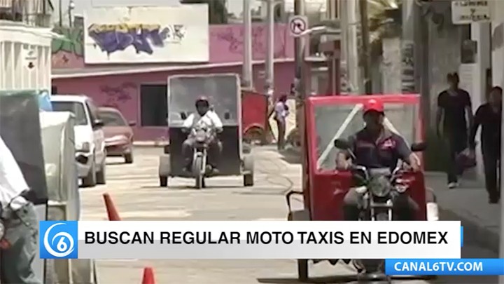 Buscan regular los moto taxis en el Estado de México