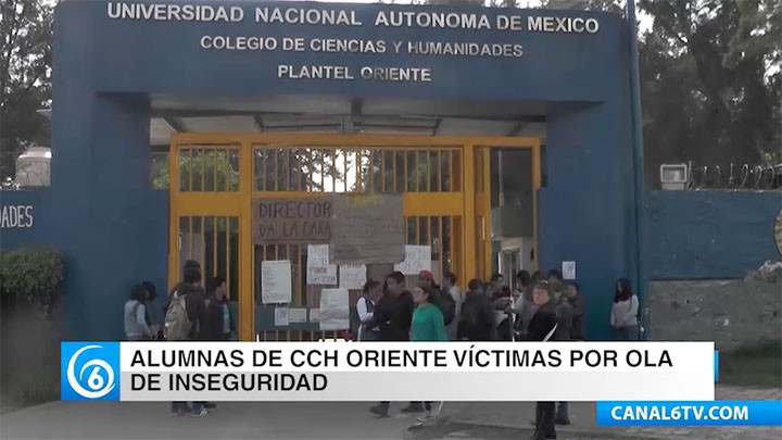 Alumnas del CCH Oriente víctimas por la ola de inseguridad