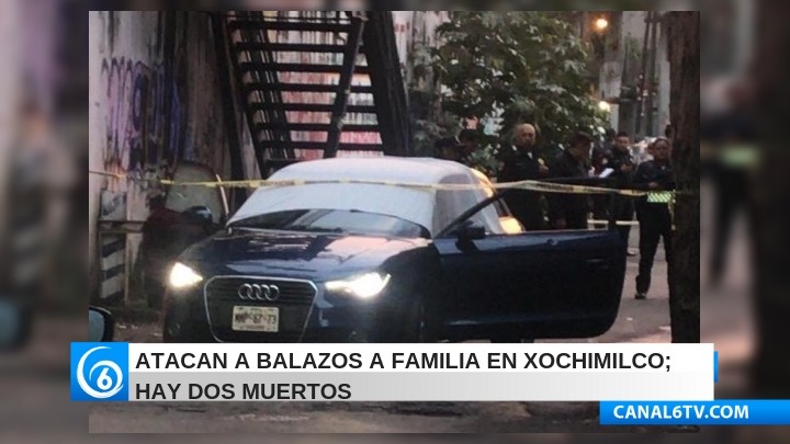 Atacan a balazos a familia en Xochimilco