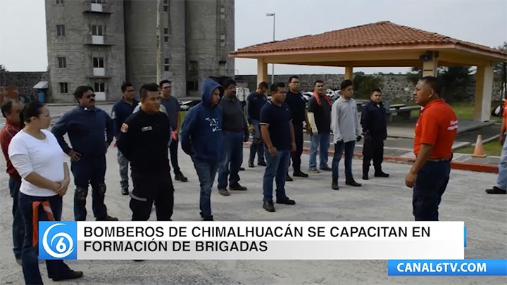 Protección y Bomberos de Chimalhuacán se capacitan en formación de brigadas