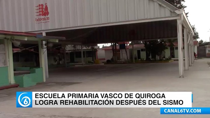 Primaria Vasco de Quiroga en Ixtapaluca logra rehabilitación después del sismo del 19S