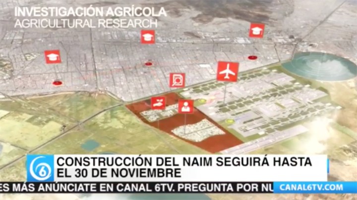 Construcción del NAIM seguirá hasta el 30 de noviembre