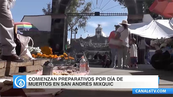 Comienzan los preparativos por Día de Muertos en San Andrés Mixquic