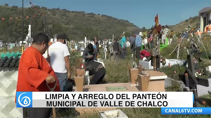 El gobierno de Valle de Chalco inicia jornadas de limpia y arreglo del panteón municipal