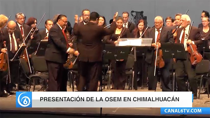 Este fin de semana se llevó a cabo la presentación de la Orquesta Sinfónica del Estado de México en Chimalhuacán
