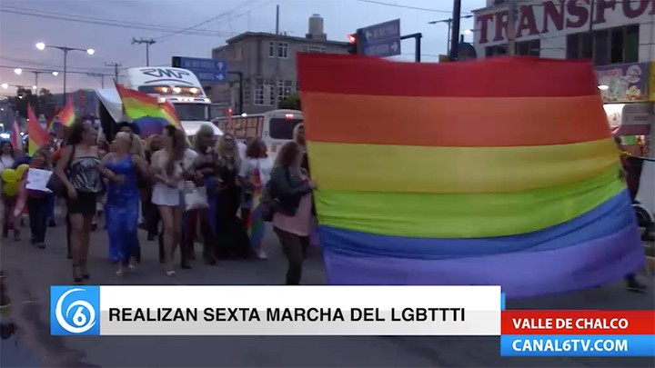 Este fin de semana se llevó a cabo la Sexta Marcha LGBTTTI en Valle de Chalco