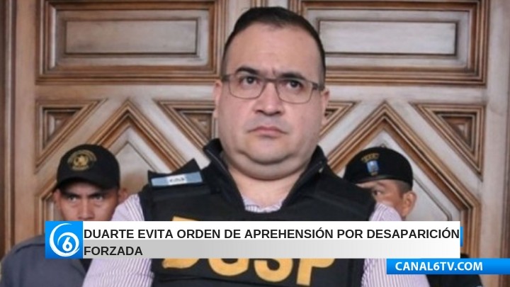 Duarte evita orden de aprehensión por desaparición forzada