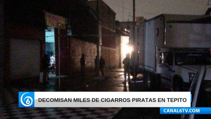 Decomisan miles de cigarros piratas en Tepito