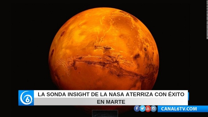 Sonda Insight de la NASA llega exitosamente a superficie marciana