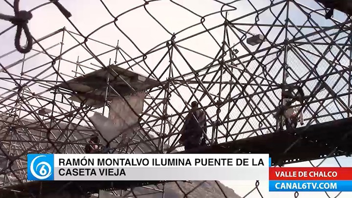 El ex alcalde Ramón Montalvo ilumina puente de la caseta vieja