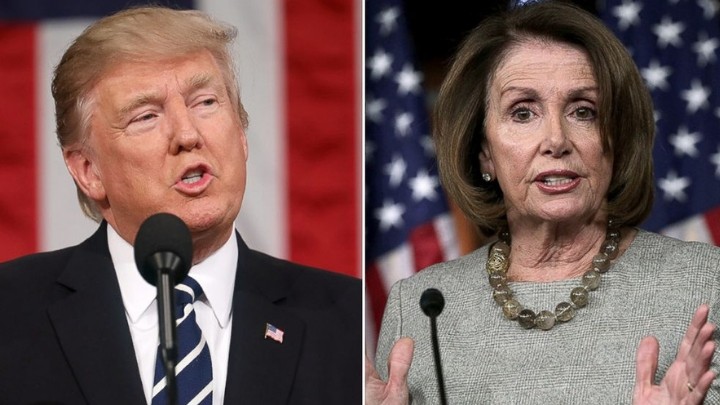 La Presidenta de la Cámara de Representantes Nancy le pide a Trump posponer discurso de Estado de la Unión por cierre de gobierno