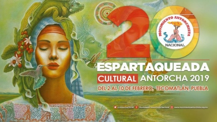 Próxima Espartaqueda Cultural 2019 a celebrarse en Tecomatlán, Puebla, reunirá a más de 20 mil artistas de todo el país