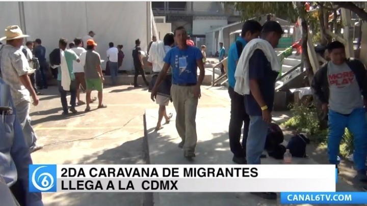 El domingo pasado inició la segunda caravana migrante en la Cuidad de México