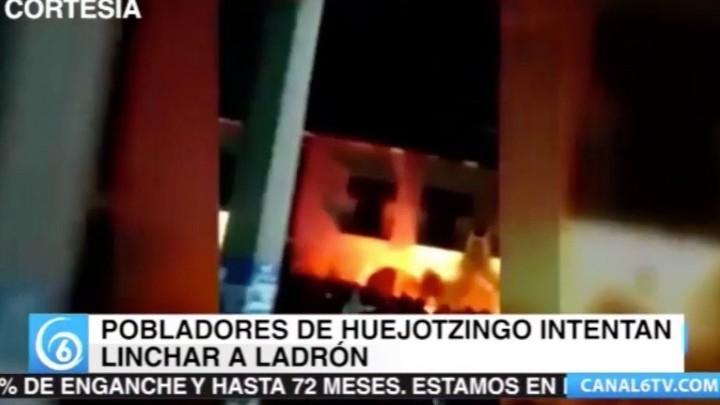 En el municipio de Huejotzingo pobladores intentaron linchar a ladrón