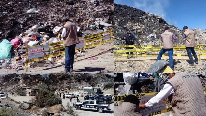 Colocan sellos de clausura en tiradero de Chicoloapan por incumplir norma ambiental