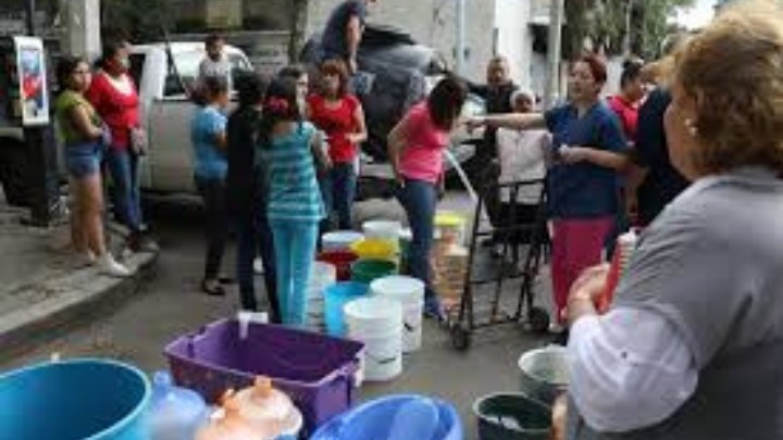 En la alcaldía de Azcapotzalco se registran escasez de agua