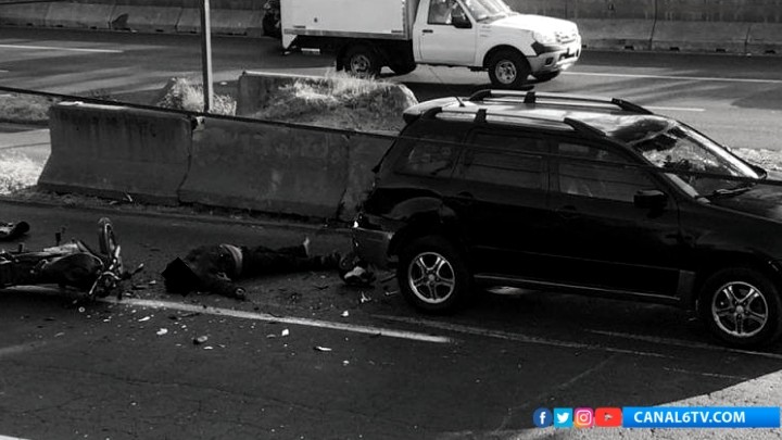 Fallece motociclista en la México-Querétaro