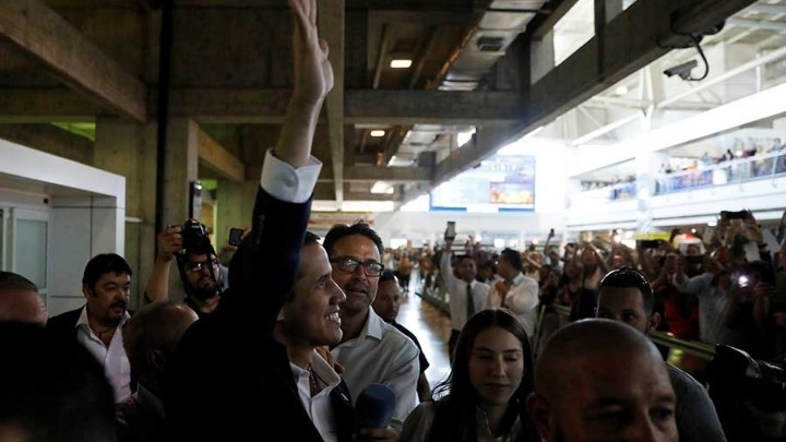 Guaidó regresa sin contratiempos a Venezuela