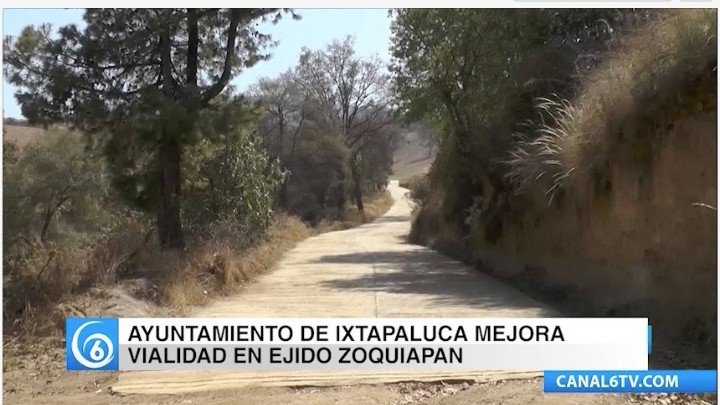 El gobierno de Ixtapaluca entregó pavimentación de camino en Zoquiapan