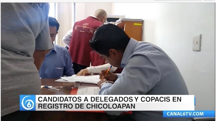 En el municipio de Chicoloapan se realizó el registro de candidatos para renovar autoridades auxiliares